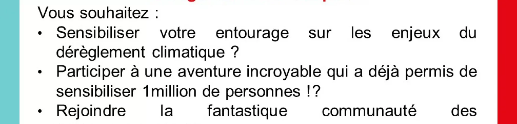 Atelier Formation à l&rsquo;Animation de la La Fresque du Climat du 10 mai 2023