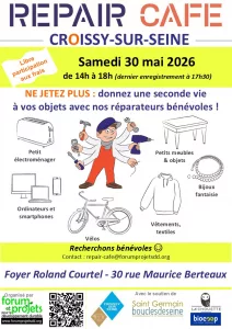 Repair Café Croissy-sur-Seine – 30 mai 2026