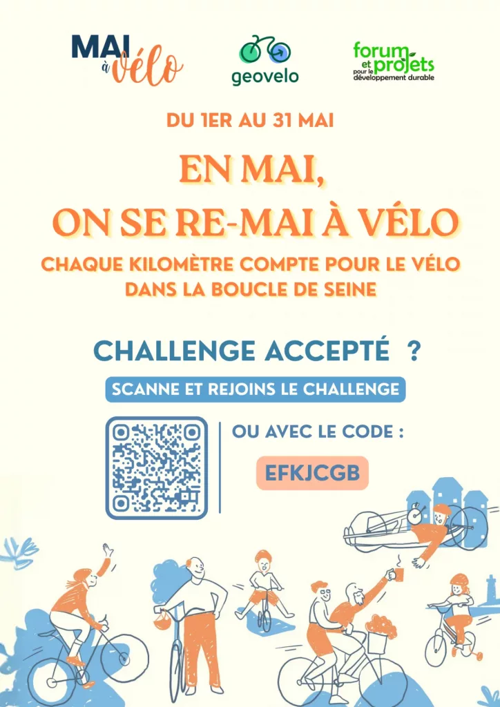 MAI À VÉLO : CHALLENGE GEOVELO & BALADE SUR LES BORDS DE SEINE